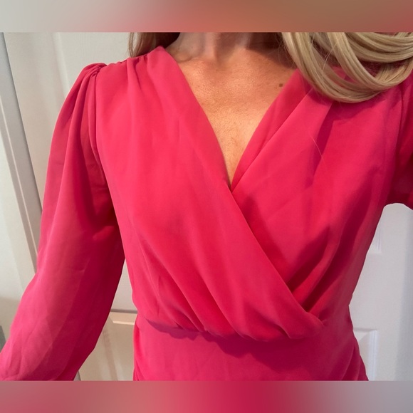 Cute Hot Pink Mini Dress US S - Picture 5 of 6